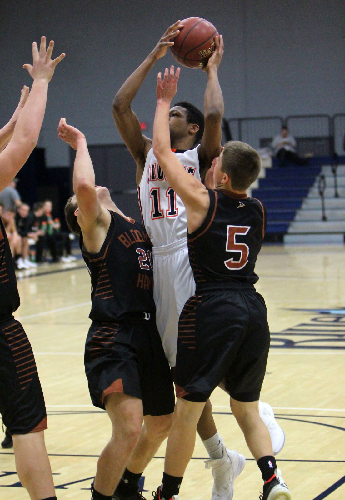 Bloomer boys basketball vs Stanley-Boyd at UW-Stout 12-1-18
